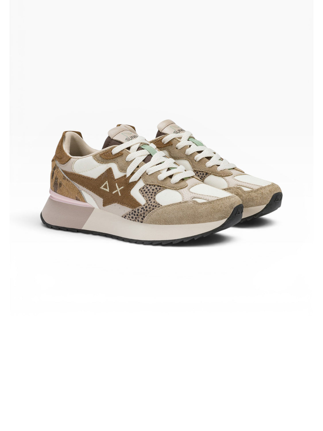 Sun68 Sneakers Donna Stargirl Multicolor Beige