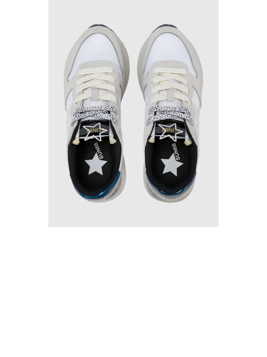 Sun68 Sneakers Donna Big Stargirl Mix Mat Bianco