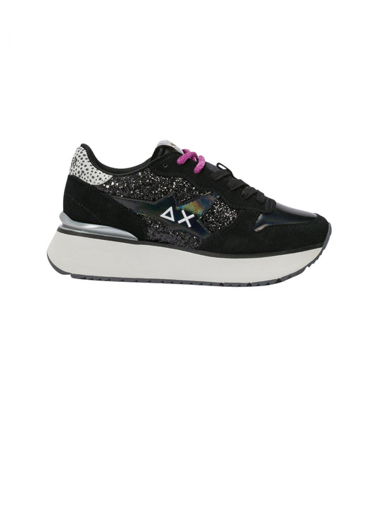 Sun68 Sneakers Donna Big Stargirl Glitter Nero