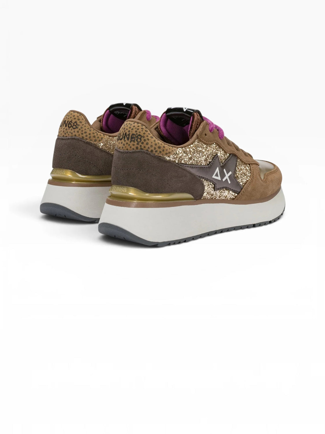 Sun68 Sneakers Donna Big Stargirl Glitter Oro