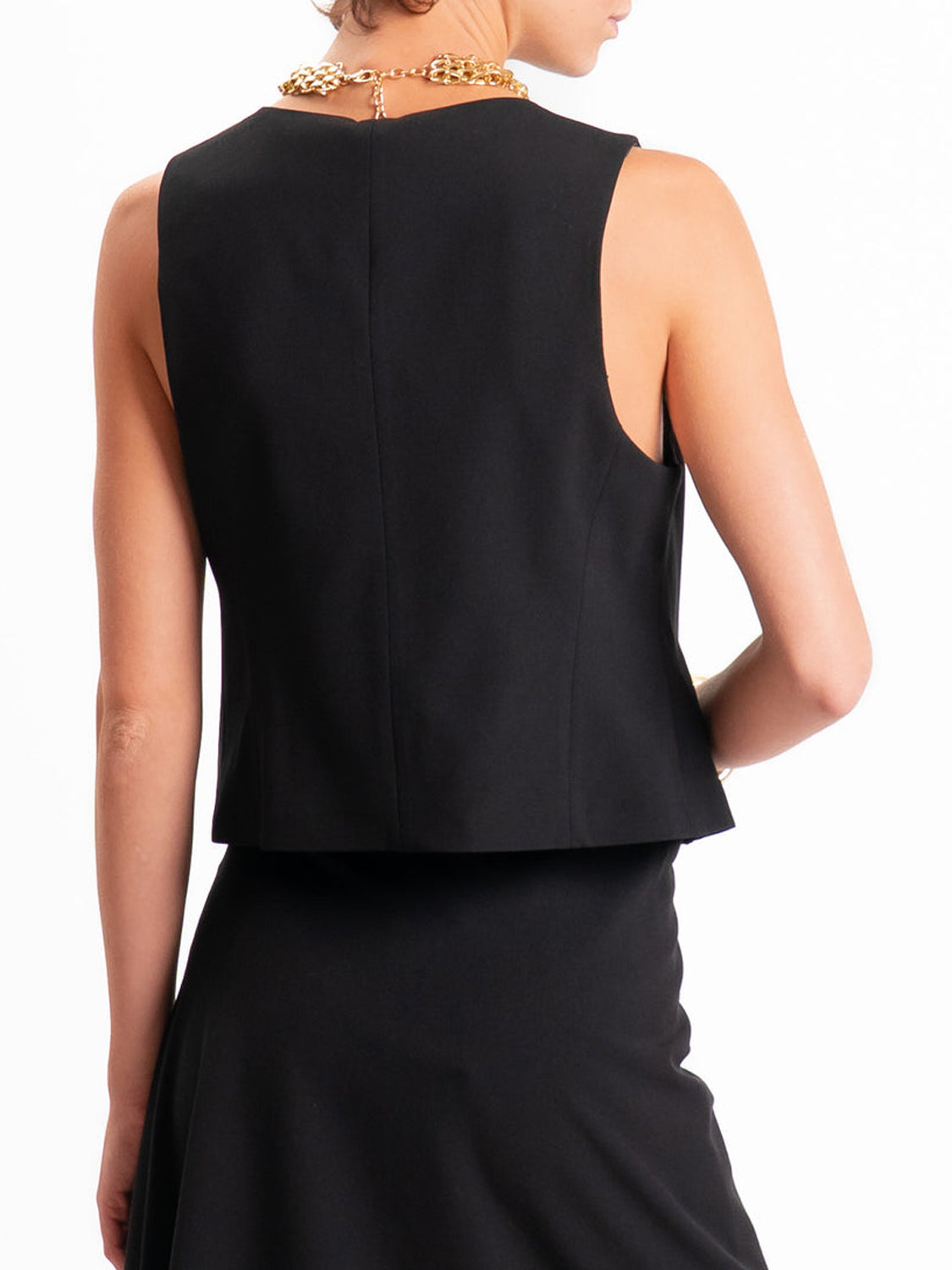 Tensione In Gilet Imbottito Donna Nero