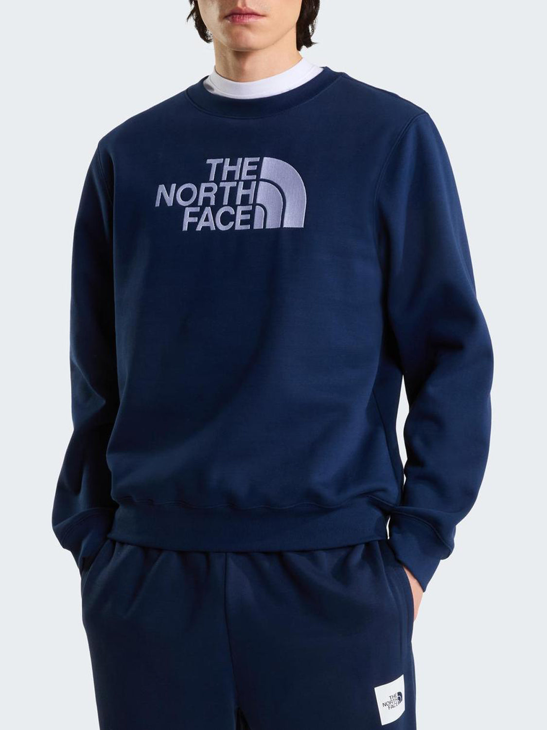 The North Face Felpa Girocollo Uomo Ess Dp Crew Navy