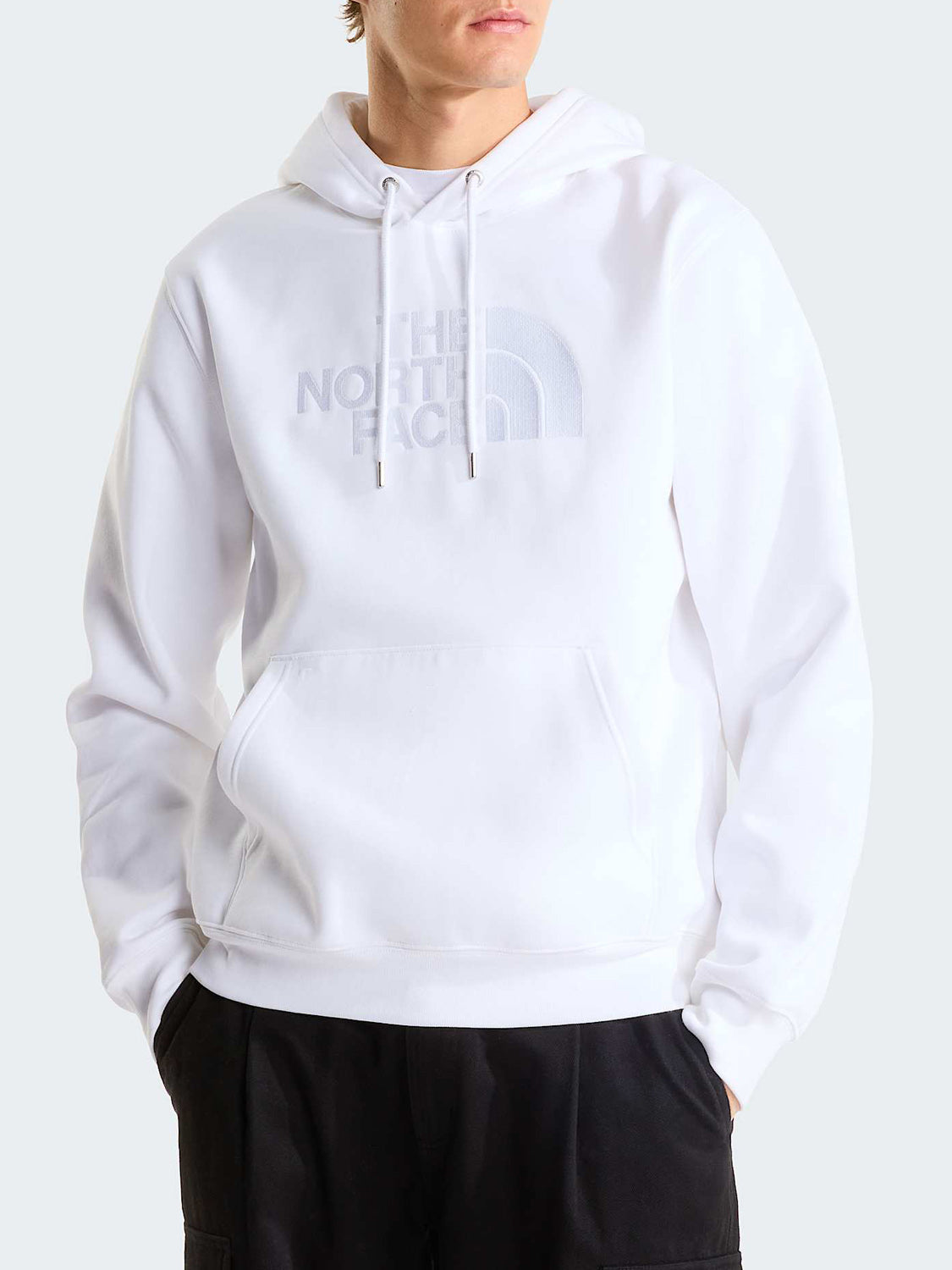 The North Face Felpa Cappuccio Uomo Ess Dp Reg Hoodie Bianco
