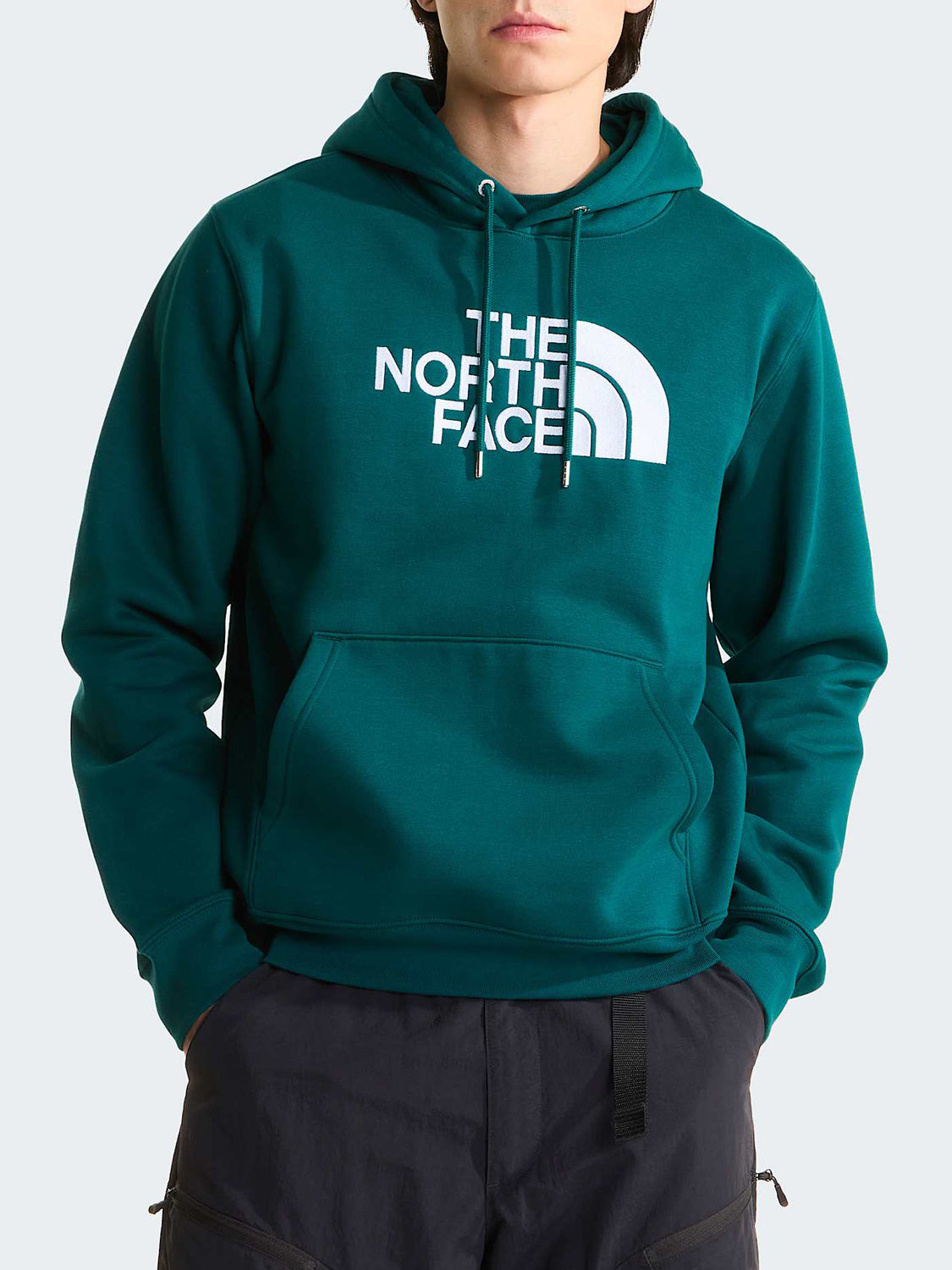The North Face Felpa Cappuccio Uomo Ess Dp Reg Hoodie Verde smeraldo
