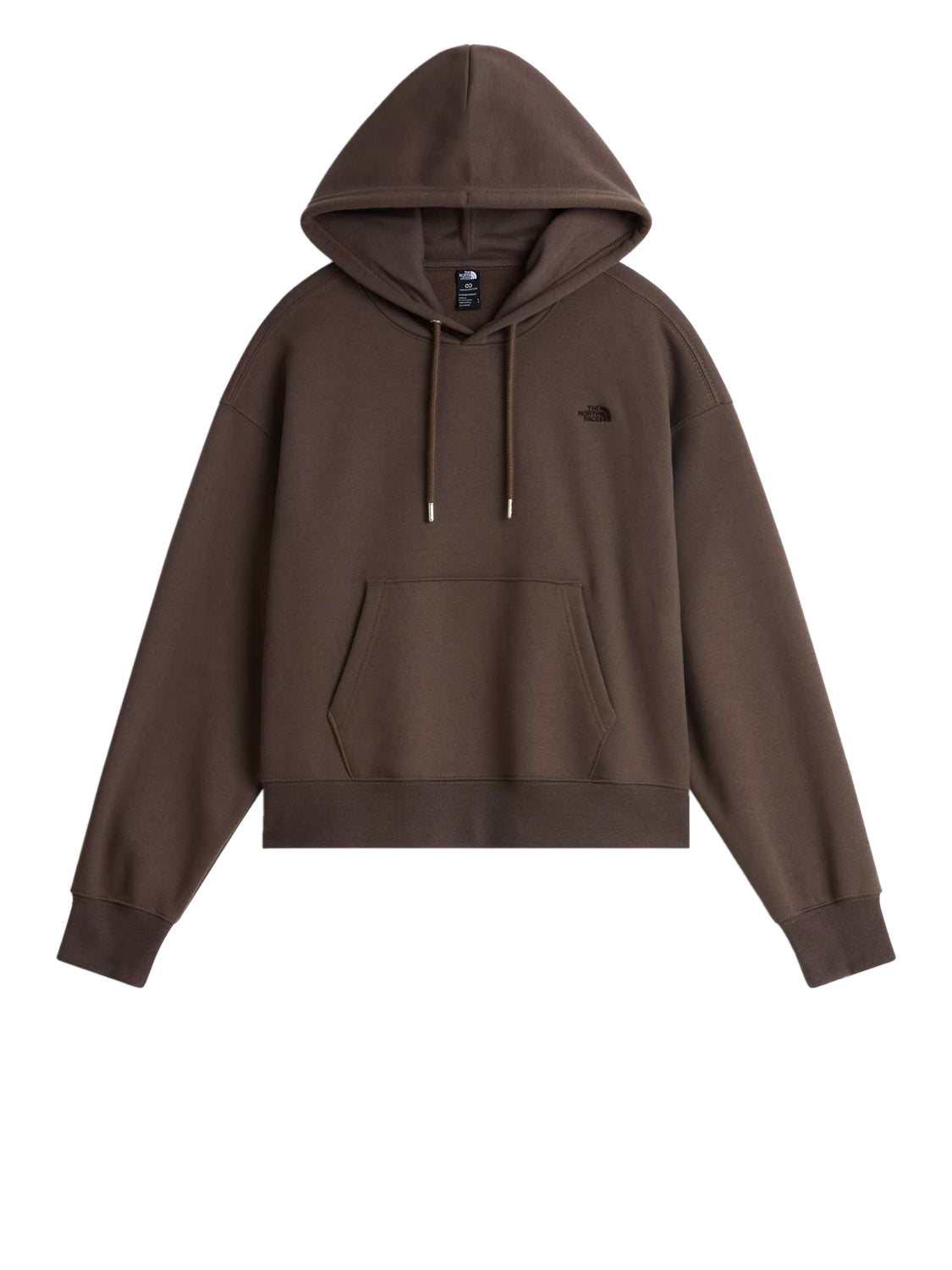 The North Face Felpa Cappuccio Donna Boxy Os Marrone