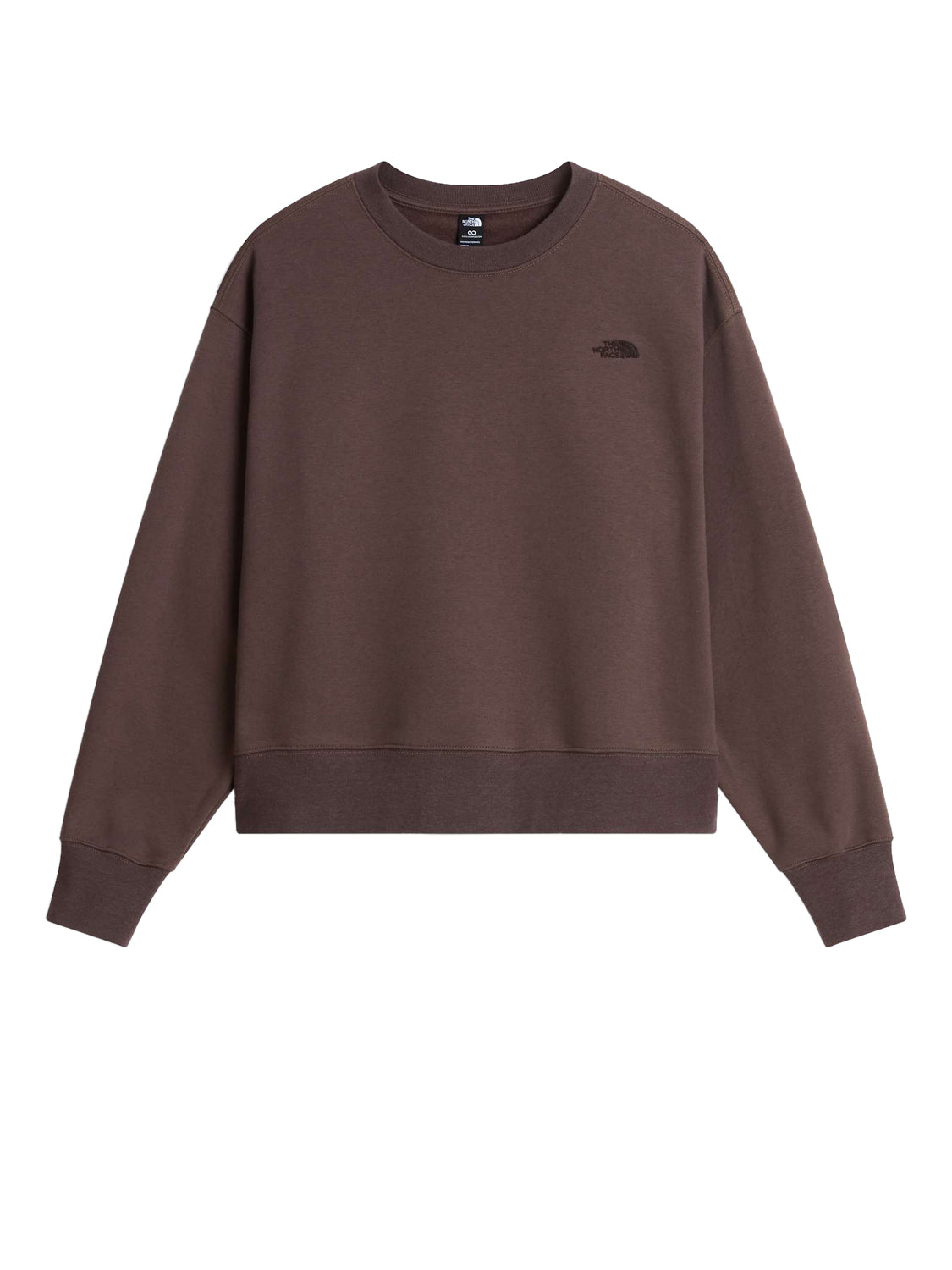 The North Face Felpa Girocollo Donna Ess Boxy Crew Marrone