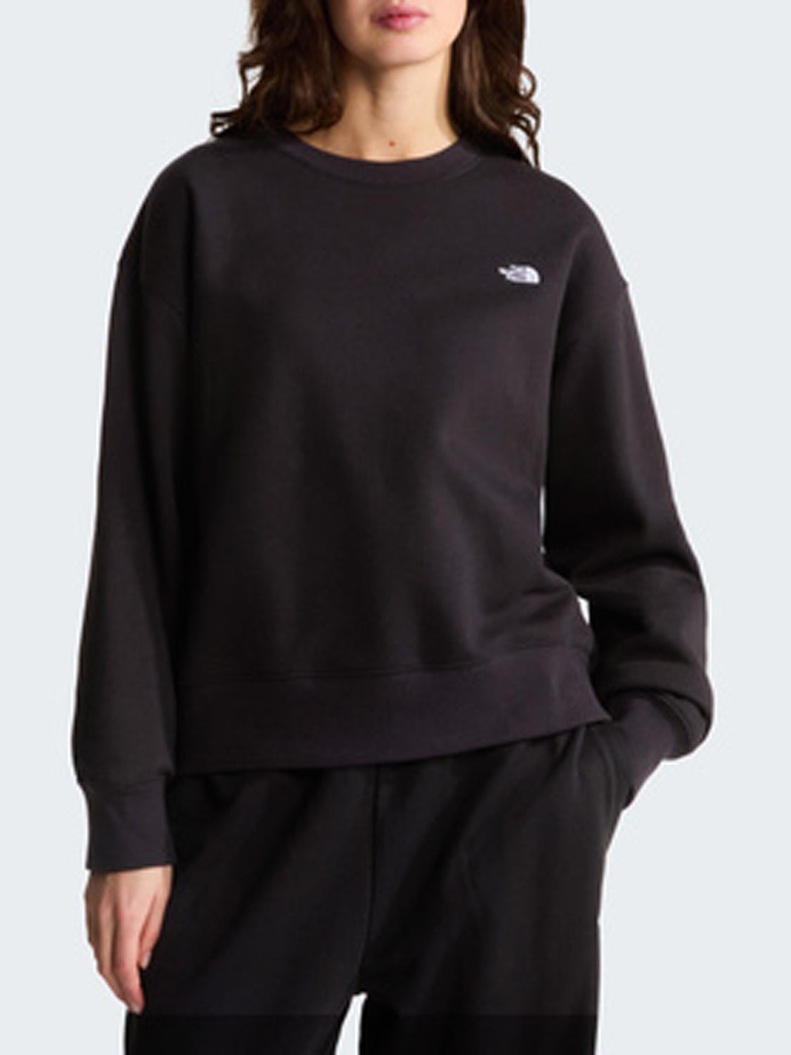 The North Face Felpa Girocollo Donna Ess Boxy Crew Nero