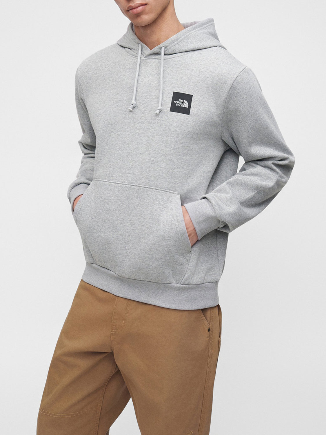 The North Face Felpa Cappuccio Uomo Box Reg Hd Grigio