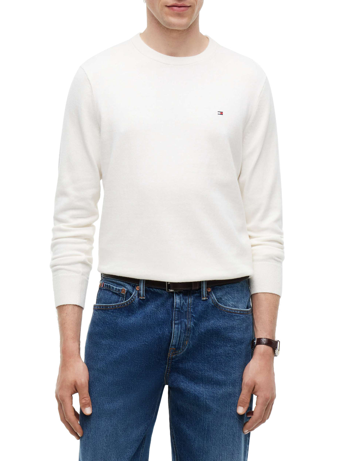 Tommy Hilfiger Maglione Uomo Avorio