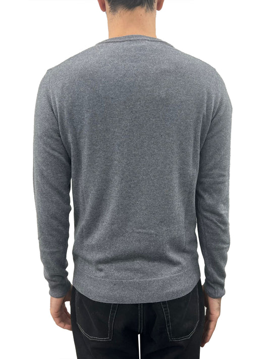 Pullover Uomo Girocollo Grigio