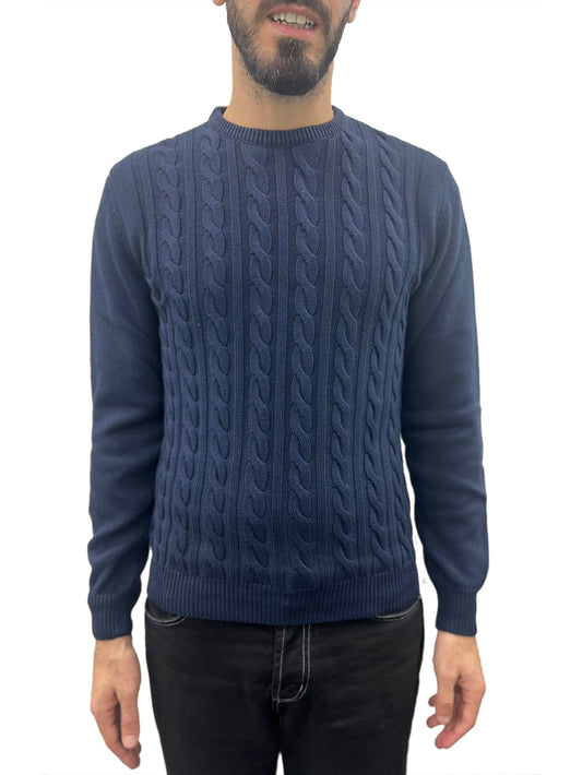 Maglia Uomo Girocollo Blu