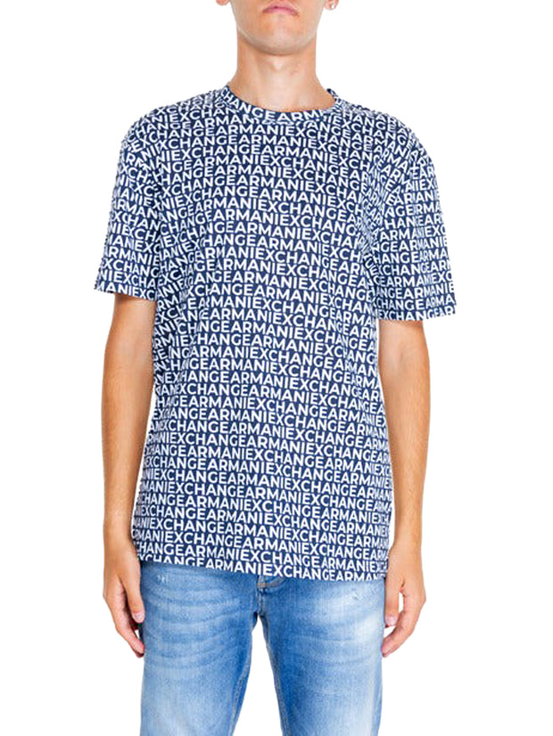 T-shirt Navy / bianco