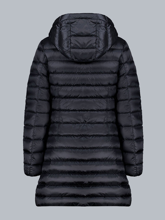 Piumino Donna Light Down Hood Style Coat Nero