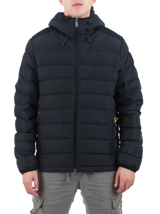 Piumino Uomo Real Down Hoody Jacket Nero