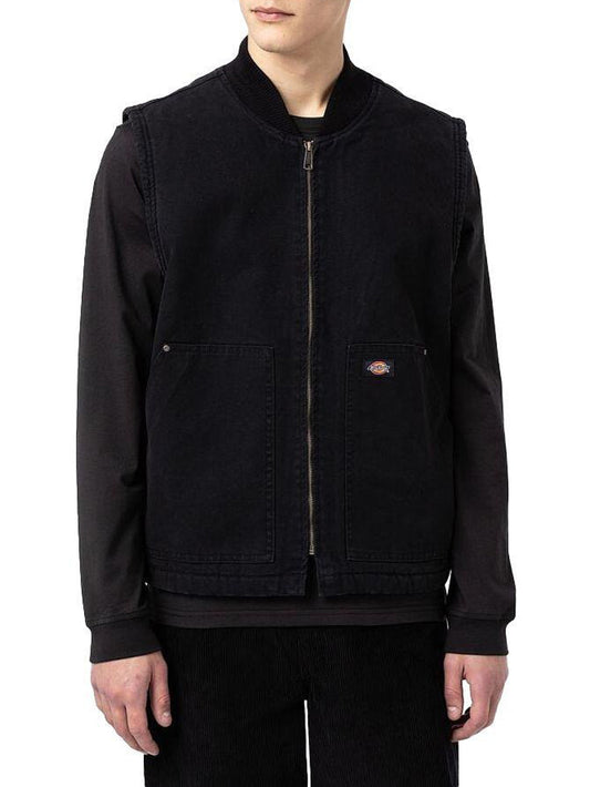 Piumino Uomo Duck Canvas Vest Nero