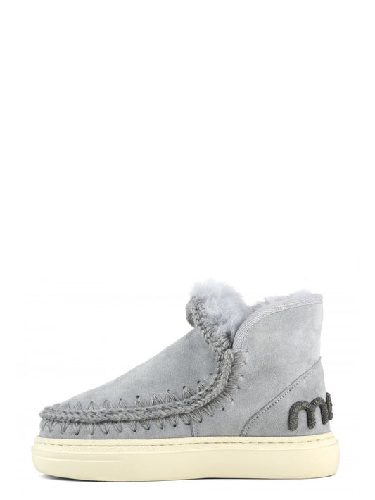 Stivaletti Donna Eskimo sneaker bold glitter logo Bianco