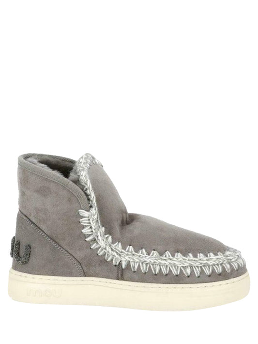 Stivaletti Donna Eskimo sneaker bold glitter logo Grigio