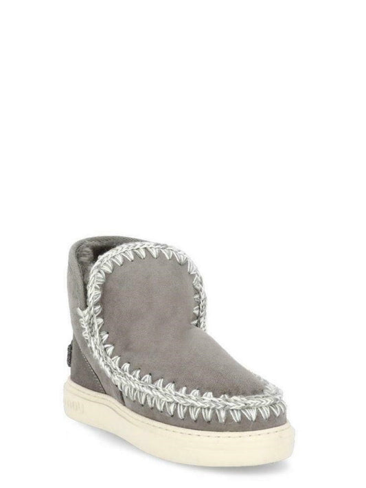 Stivaletti Donna Eskimo sneaker bold glitter logo Grigio