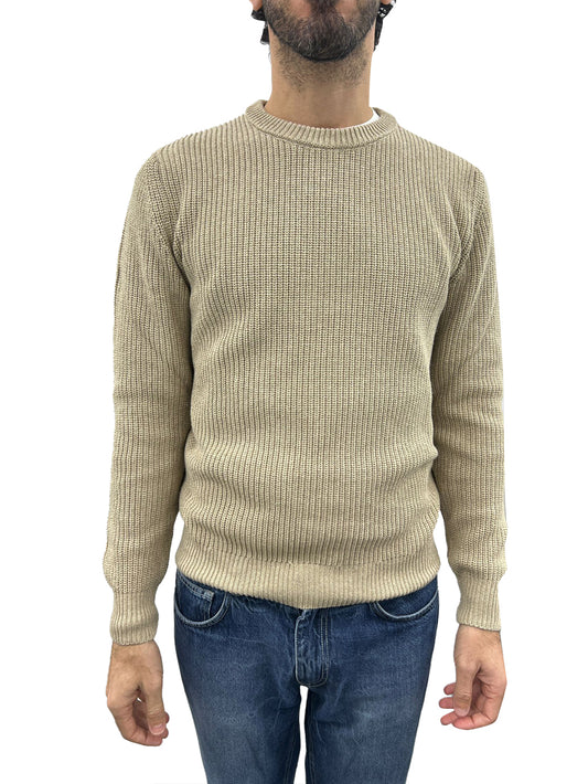 Maglia Uomo girocollo Beige