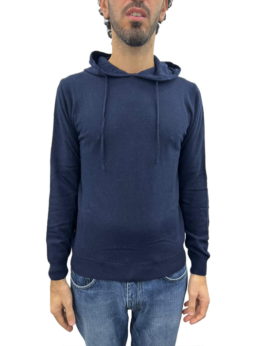 Maglia Uomo cappuccio Blu