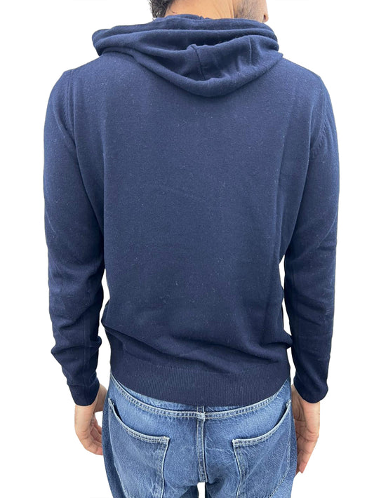 Maglia Uomo cappuccio Blu