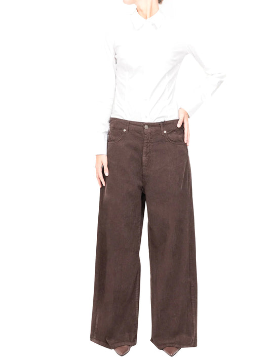 Pantalone Casual Donna Marrone