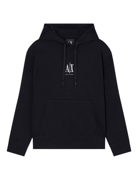 Felpa Cappuccio Uomo Nero