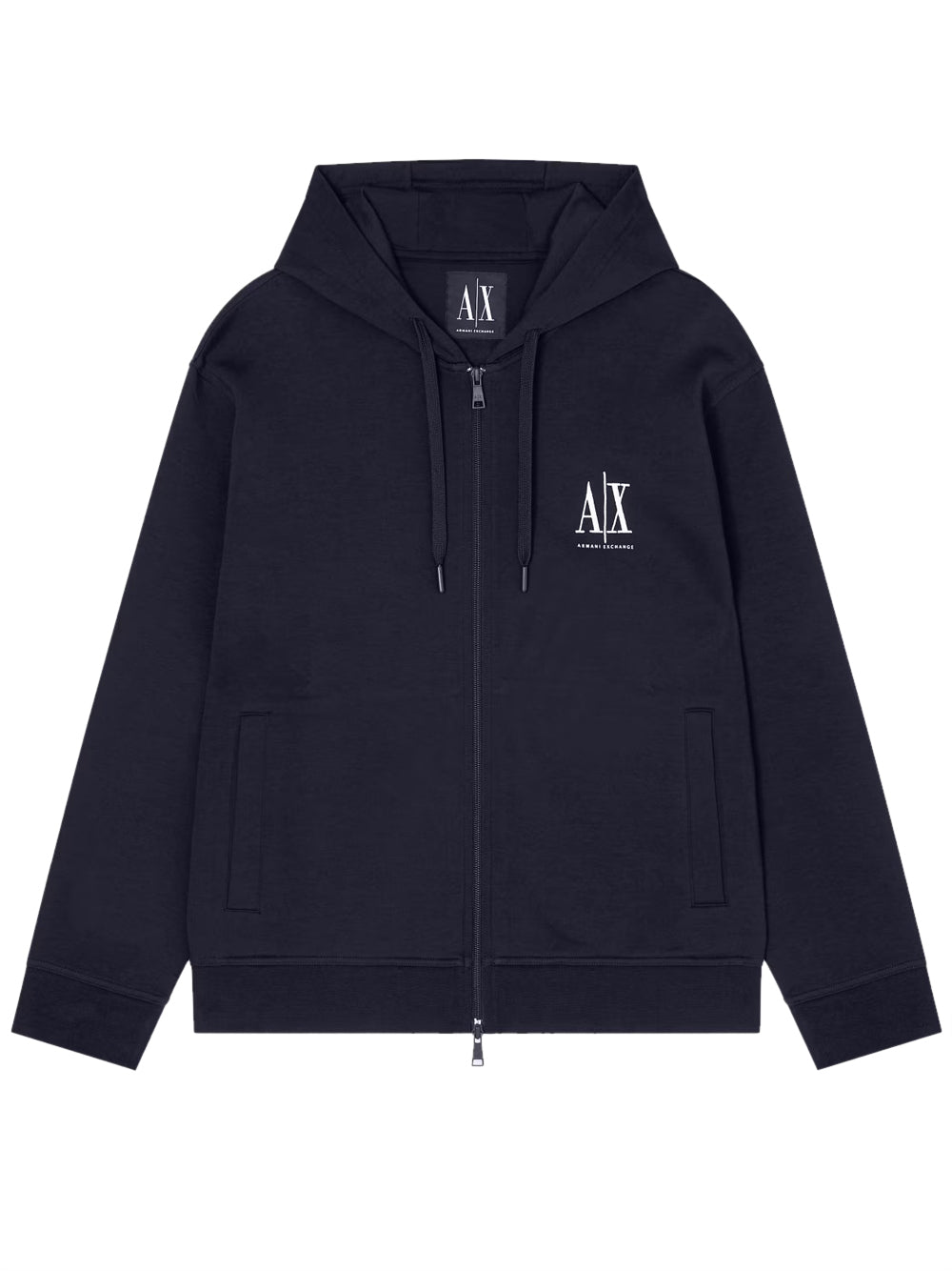 Felpa con Zip Uomo Blu