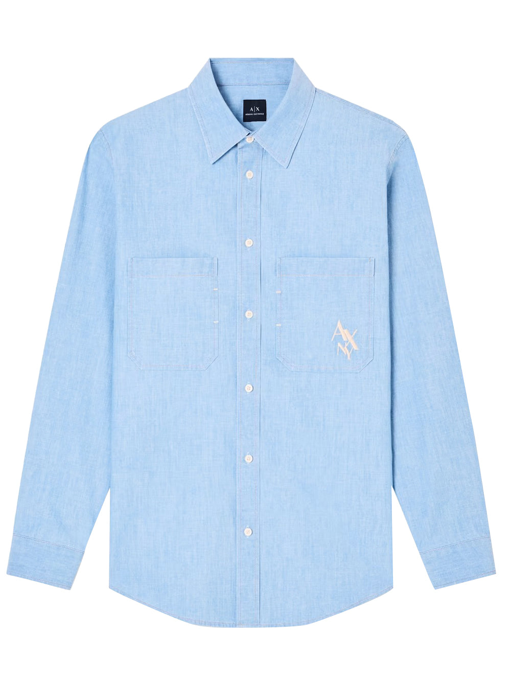 Camicia Casual Uomo Blu