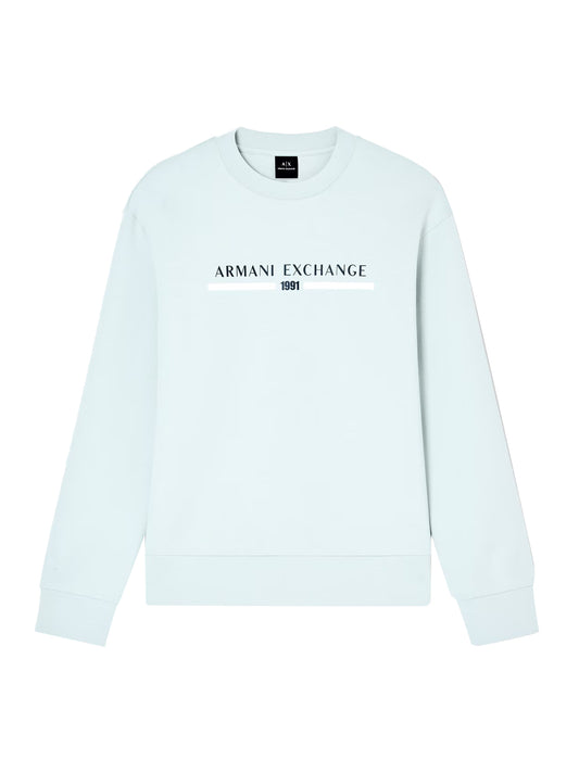 Felpa Girocollo Uomo Blu