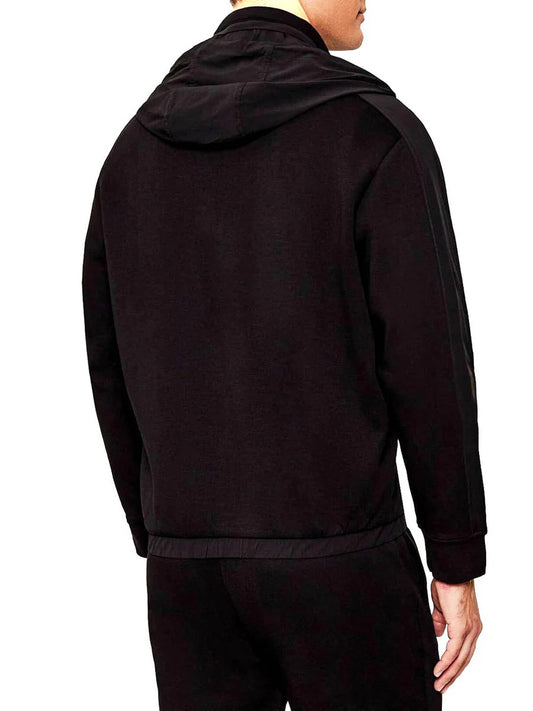Felpa Cappuccio Uomo Nero