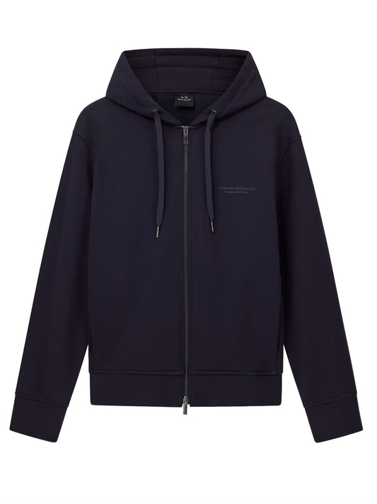 Armani Exchange Felpa con Zip Uomo XM001293 Blu