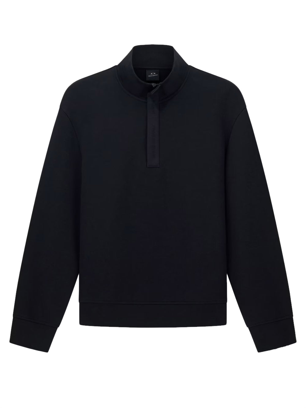 Felpa Collo Alto Uomo Nero