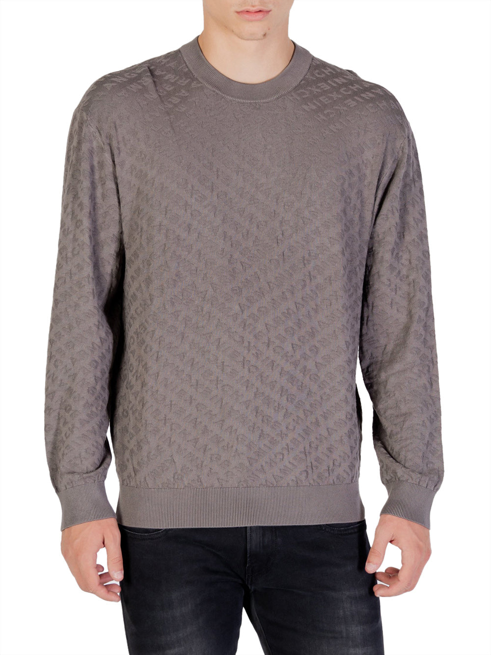 Armani Exchange Pullover Uomo Grigio Scuro