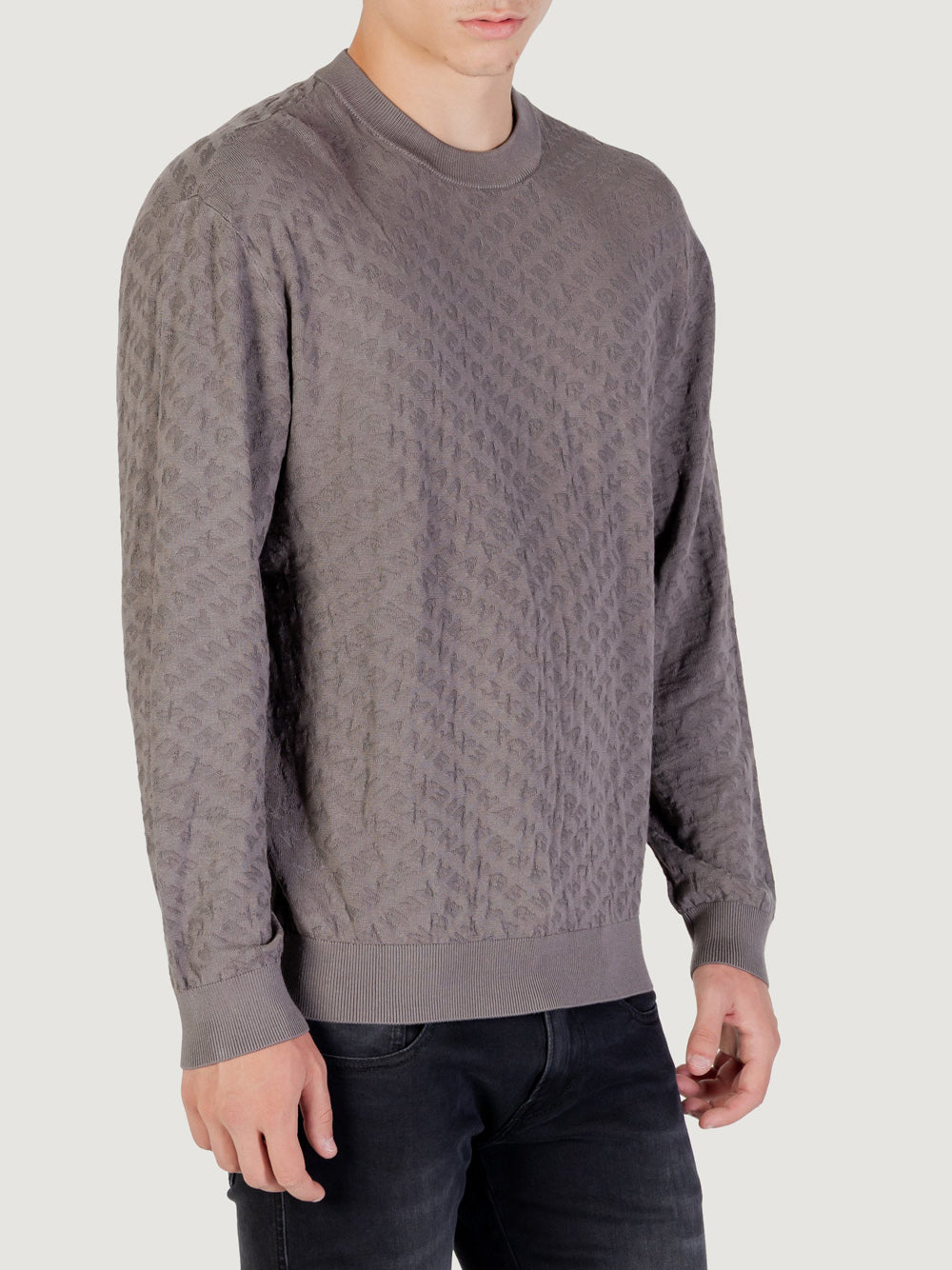 Armani Exchange Pullover Uomo Grigio Scuro