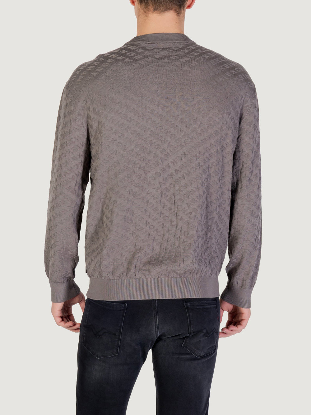 Armani Exchange Pullover Uomo Grigio Scuro