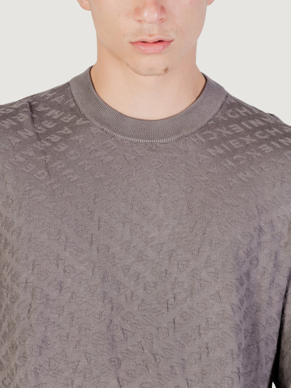 Armani Exchange Pullover Uomo Grigio Scuro