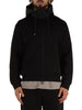 armani exchange felpa con zip uomo xm001891 nero 7524896