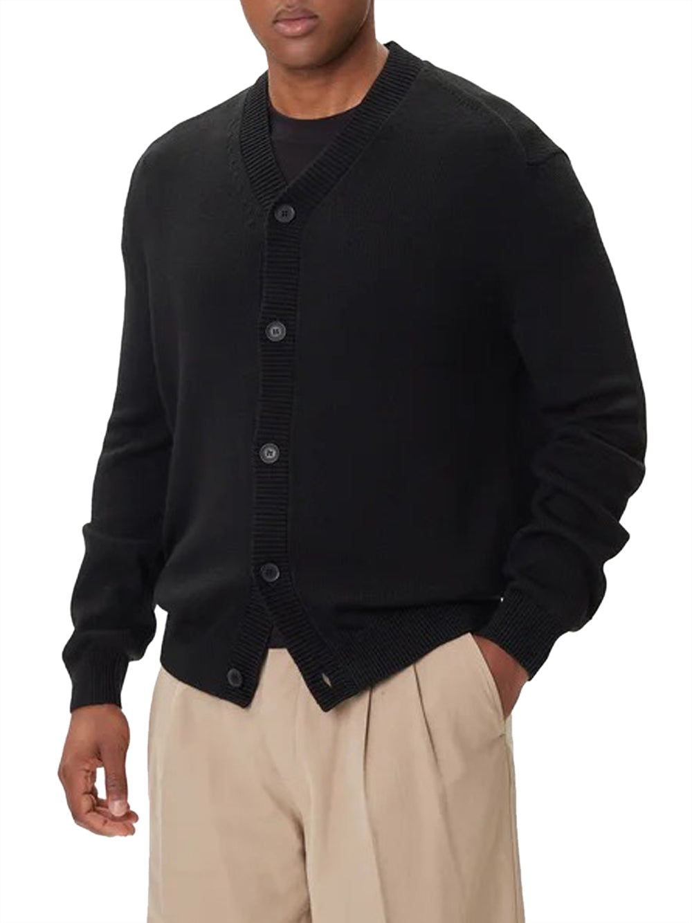 Cardigan Uomo Nero