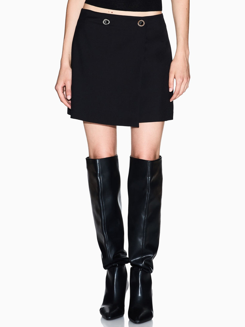 Armani Exchange Gonna Midi Donna Nero