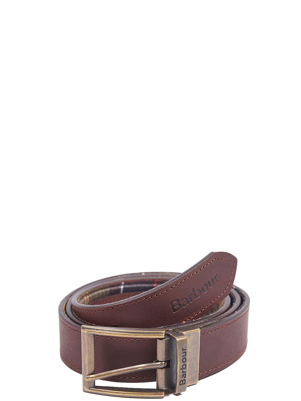 Barbour Cintura Uomo Reversible Marrone