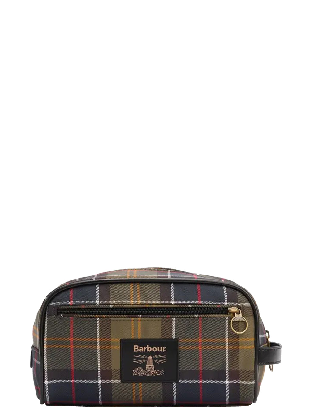 Borsa Pochette Uomo Tartan Verde