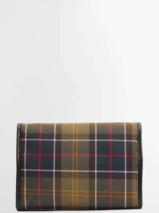 Beauty case Unisex Tartan Hanging Verde
