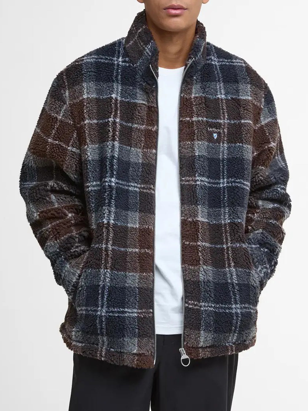Giacca Uomo Tartan Fleece Beige