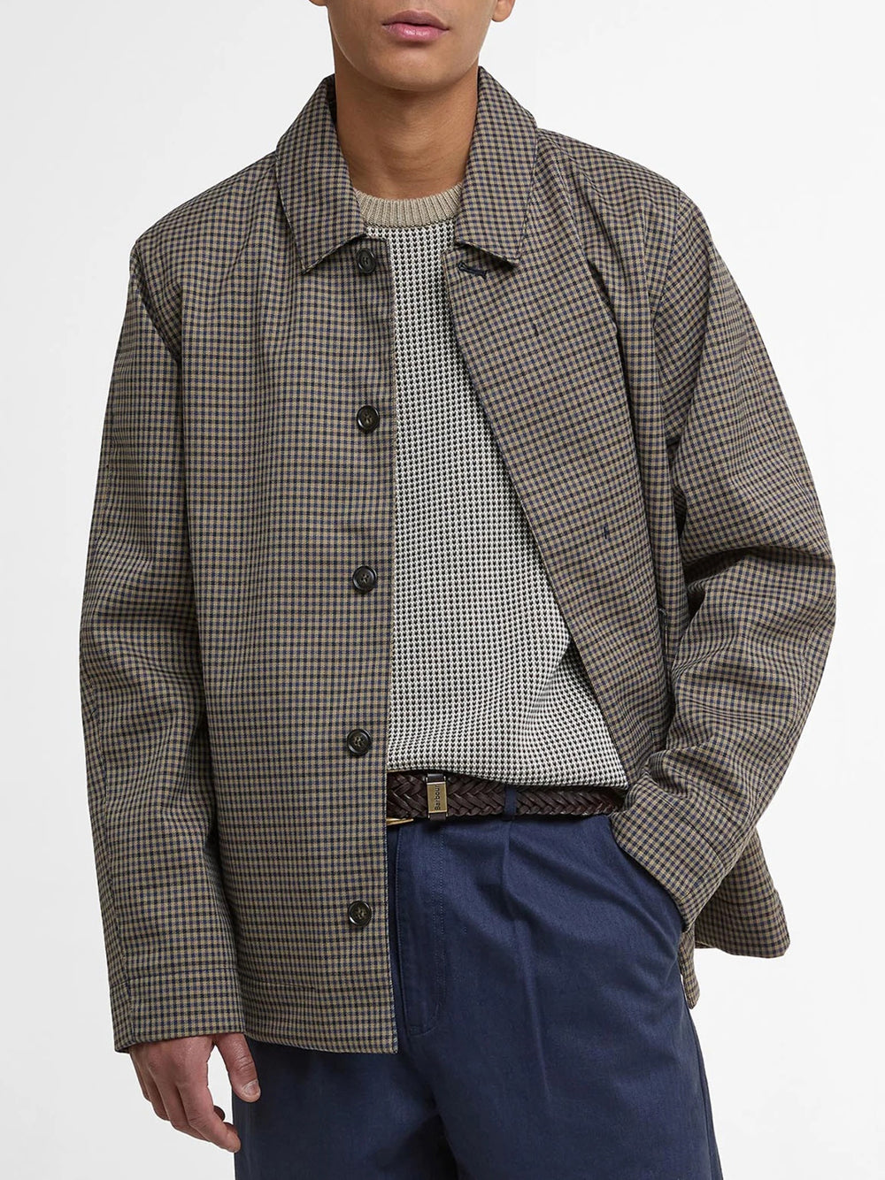 Giacca Uomo Check Lorden Beige