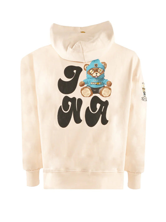 Felpa Cappuccio Uomo Beige