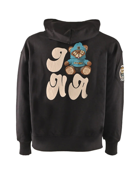 Felpa Cappuccio Uomo Nero