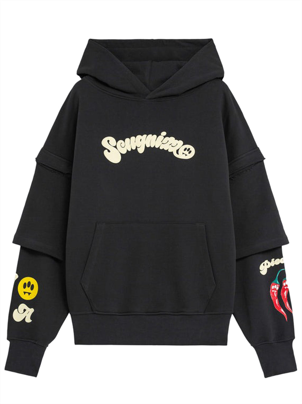 Barrow Felpa Cappuccio Uomo Asfalto