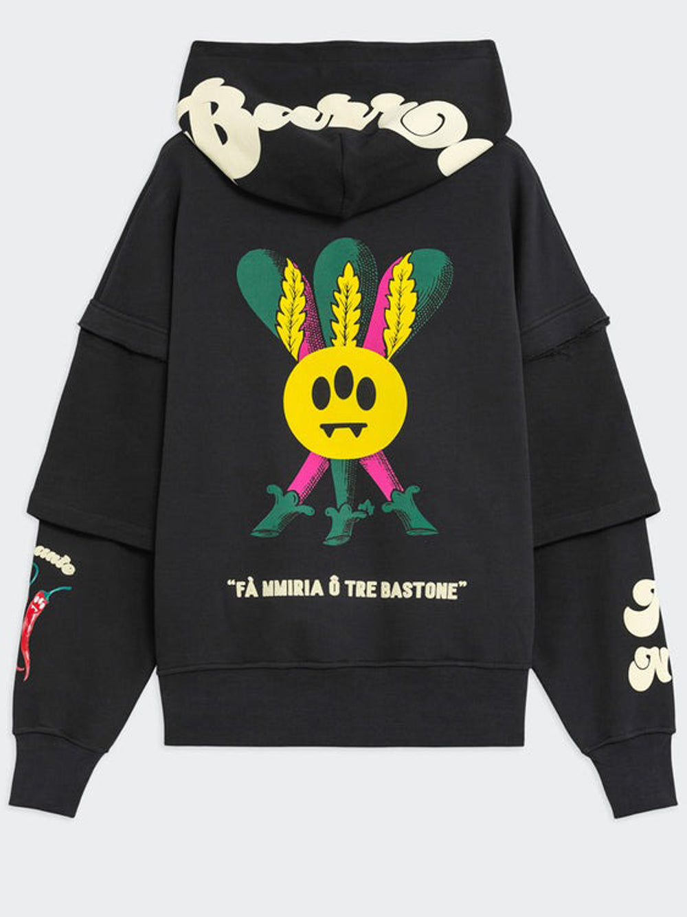 Barrow Felpa Cappuccio Uomo Asfalto