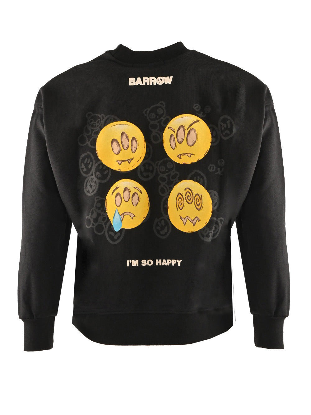 Barrow Felpa Girocollo Uomo Nero